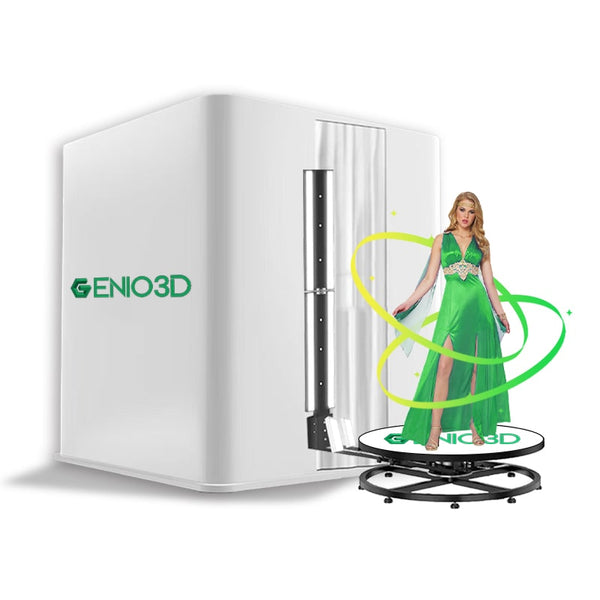 Rotating full body 3D scanner with backdrop